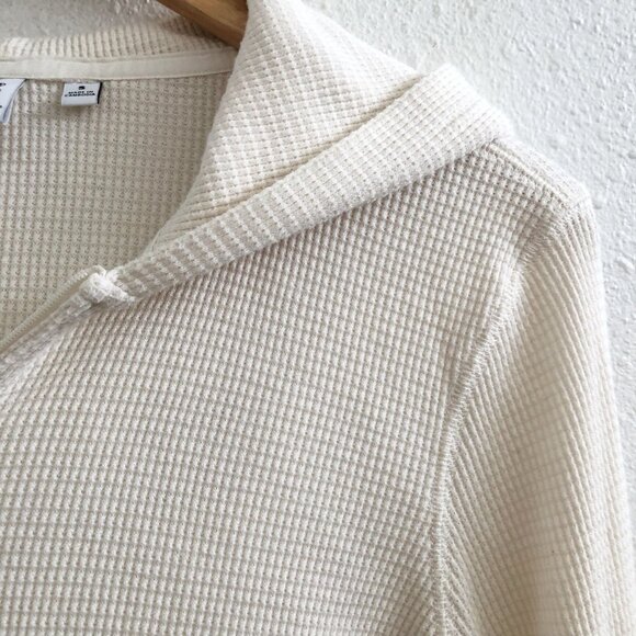 TNA By Aritzia Waffle Zip Hoodie Size Small - Picture 5 of 9